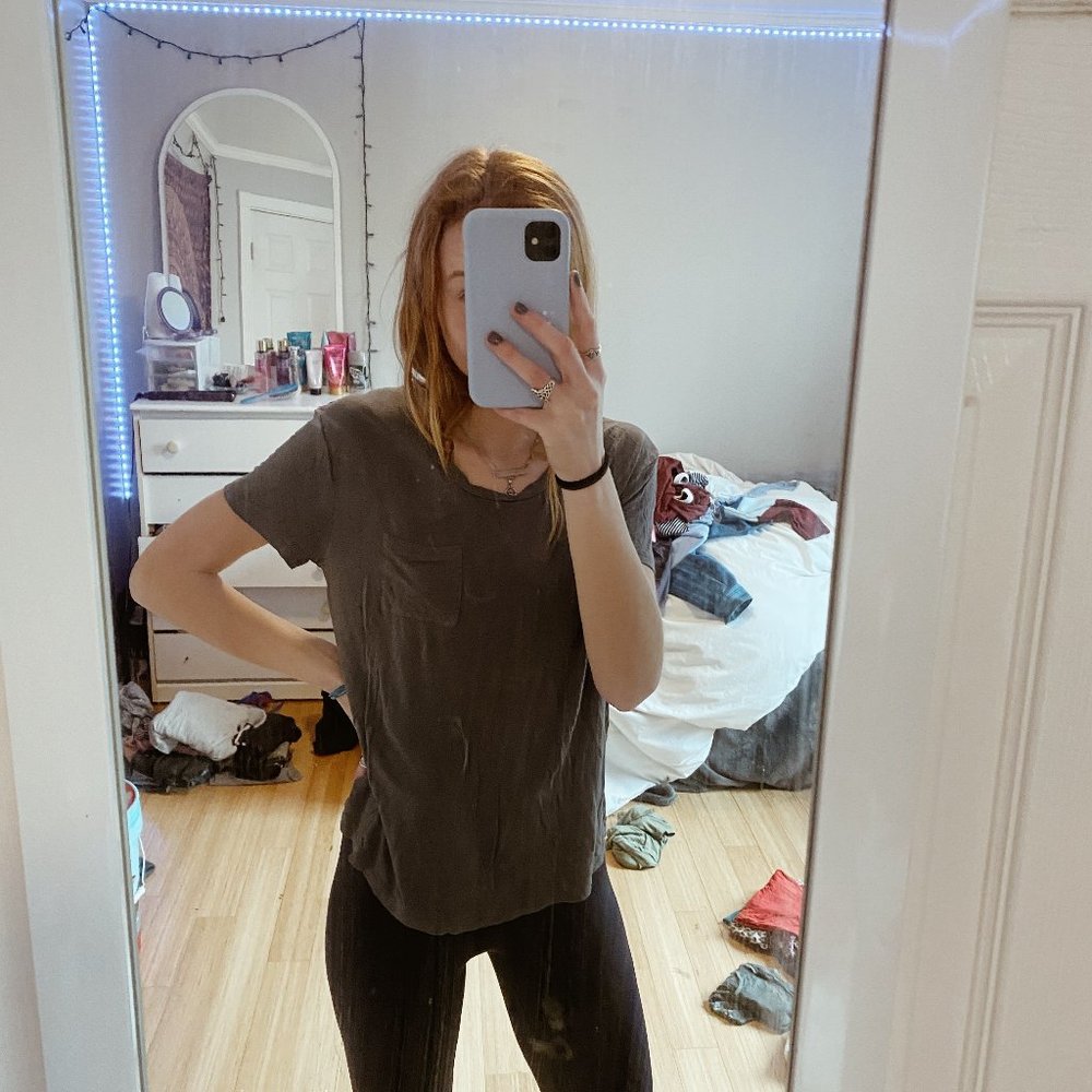 USED MOSSIMO Grey Soft T-shirt. Size XS.